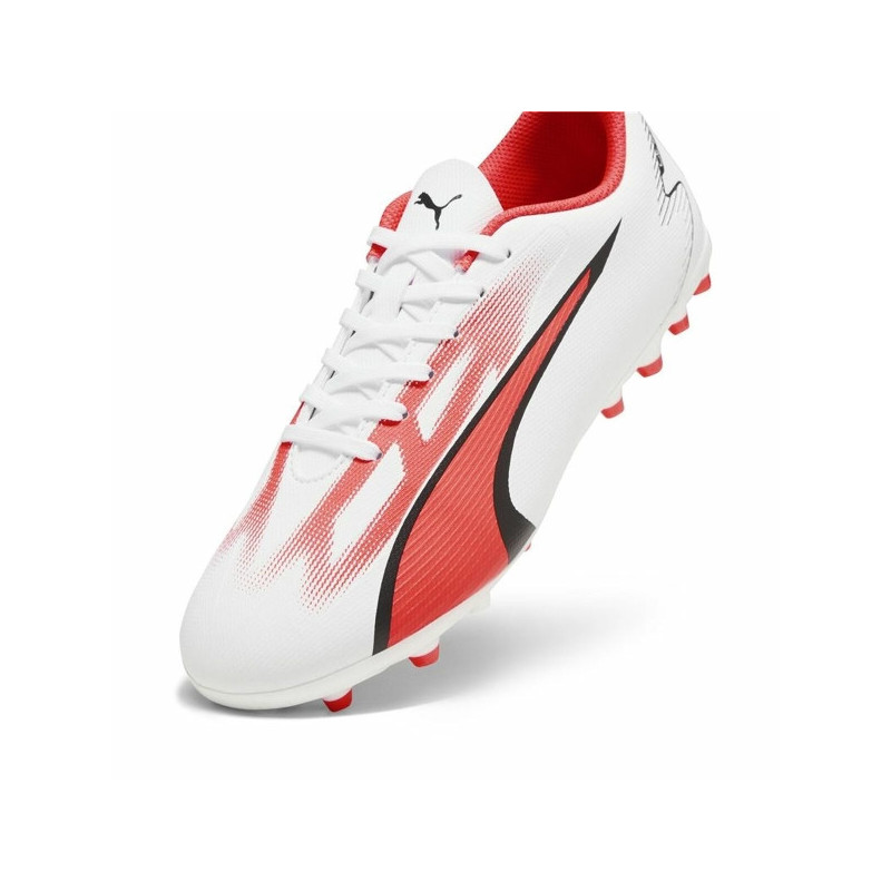 PUMA KIDS FOOTBALL SHOES ULTRA PLAY MG WHITE RED