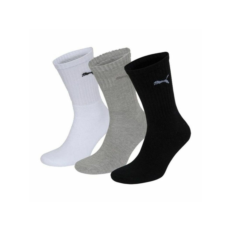 Puma Sport Socks (3 Pairs) White Grey Black Colorful