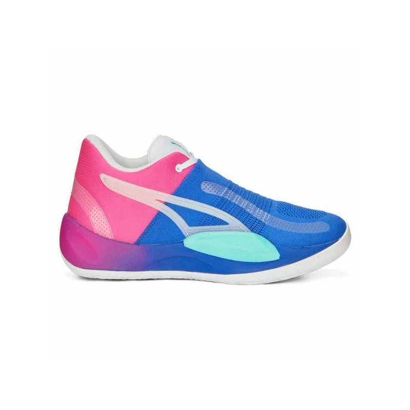 BASKETBALL SHOES FOR ADULTS PUMA RISE PINK BLUE