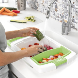 Expandable Cutting Board 3-in-1