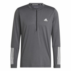 Herren Langarm-T-Shirt Adidas Dunkelgrau