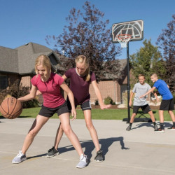 BASKETBALLKORB MIT STÄNDER 112 X 305 CM