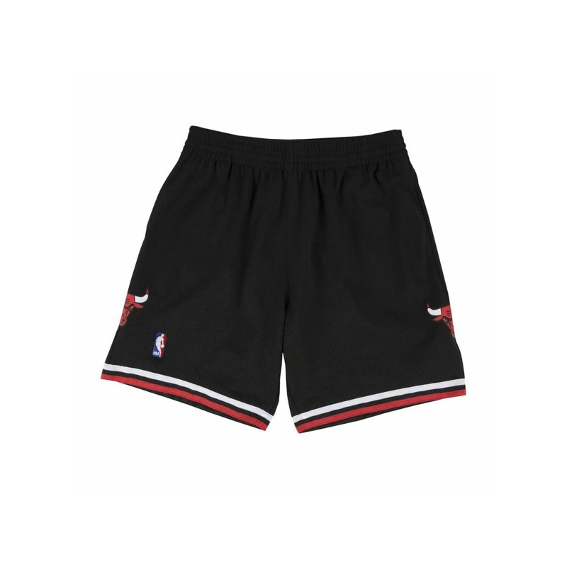 BASKETBALL SHORTS FOR MEN MITCHELL & NESS CHICAGO BULLS BLACK