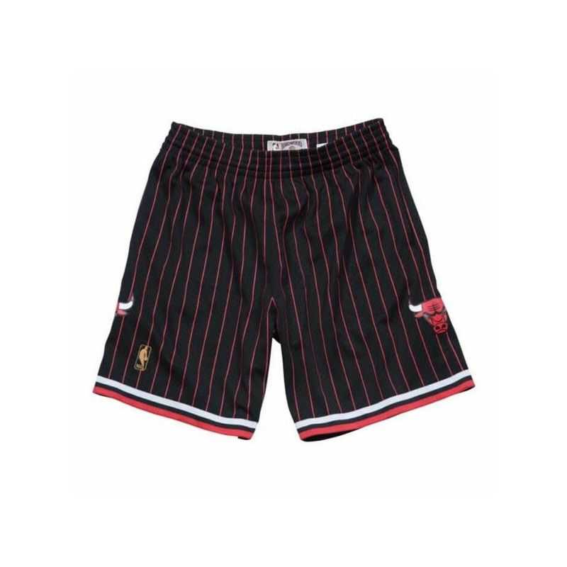 BASKETBALL SHORTS FOR MEN MITCHELL & NESS CHICAGO BULLS BLACK