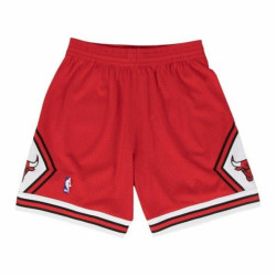 BASKETBALL SHORTS FOR MEN MITCHELL & NESS CHICAGO BULLS RED