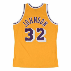 BASKETBALL-T-SHIRT MITCHELL & NESS LA LAKERS MAGIC JHONSON YELLOW