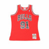 BASKETBALL T-SHIRT MITCHELL & NESS CHICAGO BULLS DENNIS RODMAN RED